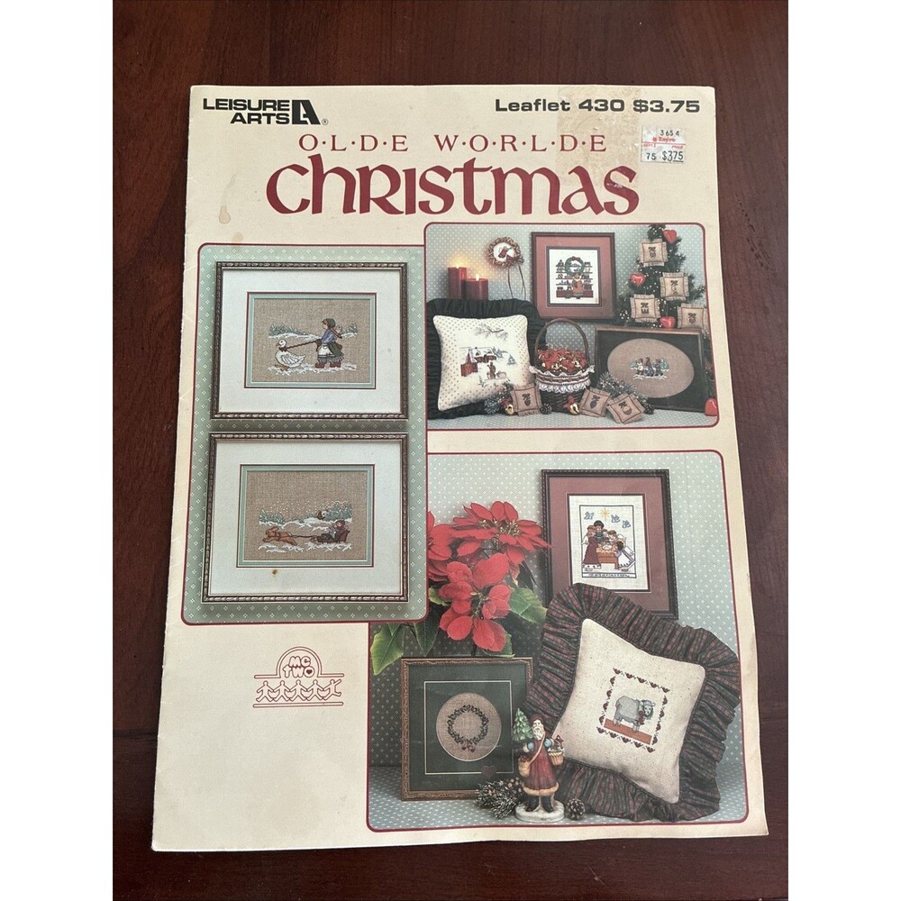 Vintage Leisure Arts 430 Olde World Christmas Counted Cross Stitch Pattern